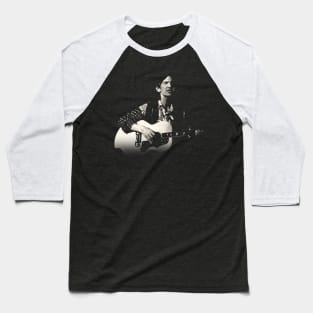 Townes Van Zandt - Black Art Baseball T-Shirt